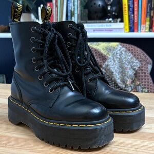 Dr. Marten Jadon Platform Combat Boots